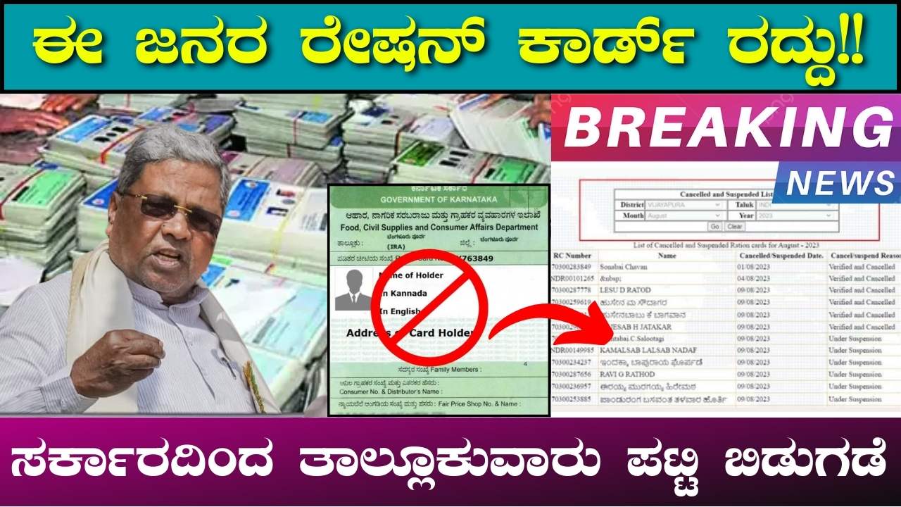 Ration Card Cancellation List